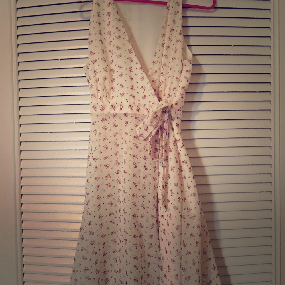 Floral wrap dress
